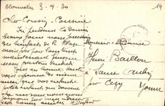 VINTAGE POSTCARD Blonville seen of the Beach