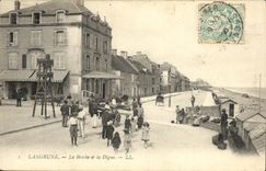 VINTAGE POSTCARD Langrune the Breach and the Dam