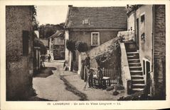 VINTAGE POSTCARD Langrune a Corner of the Langrune Old man