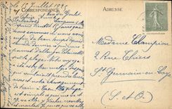 VINTAGE POSTCARD Langrune On Sea Cabins