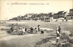 VINTAGE POSTCARD Langrune On Sea View of the Beach