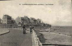 VINTAGE POSTCARD Langrune On Sea Cliffs