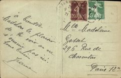 VINTAGE POSTCARD Lion sur Mer L Hour of the Bath