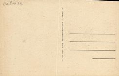 POSTAL Villers de la VENDIMIA en los acantilados del mar con el salto del perro