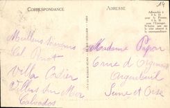 POSTAL Villers de la VENDIMIA en el mar la granja Marie Antonieta