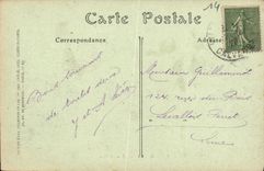 POSTAL Villers de la VENDIMIA en los chalets del mar