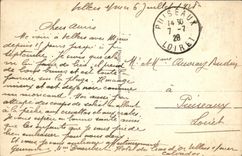 POSTAL Villers de la VENDIMIA en la opinion panoramica del mar hacia Trouville