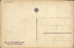 VINTAGE POSTCARD Holy Aubin On Sea Cargo liners of unloading Militaria Boats