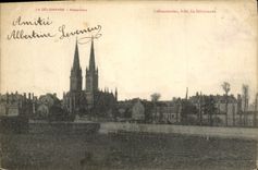 VINTAGE POSTCARD Delivrande Panorama