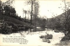 VINTAGE POSTCARD Vire Transfers It in water