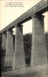 VINTAGE POSTCARD Ligne of Transfers has Caen the viaduct of Souleuvre