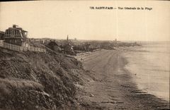 VINTAGE POSTCARD Holy Par View of the beach