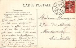 POSTAL Vire de la VENDIMIA la subsistencia vista de valer