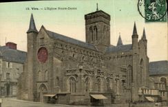 VINTAGE POSTCARD L Notre Dame Church Transfers