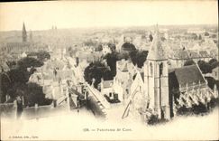 VINTAGE POSTCARD Panorama of Caen