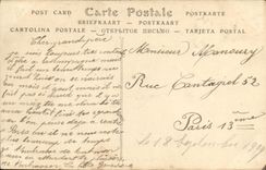 VINTAGE POSTCARD Caen the College and L Church Saint Etienne Abbey with the Men