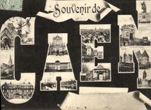VINTAGE POSTCARD To remember of Caen