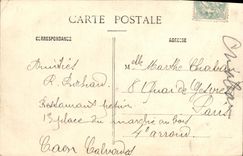 VINTAGE POSTCARD To remember of Caen