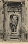 CPA Caen Ancien Hotel de Valois Ou d Ecoville Statue de David decorant la cour