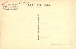 VINTAGE POSTCARD Caen the Malherbe College Old abbey with the men the cloister