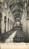 VINTAGE POSTCARD Caen the Nave Of L Church of the Trinity Abbey to the Ladies