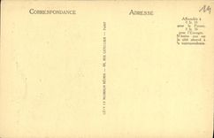 VINTAGE POSTCARD Caen L Church Holy Etienne Abbey With the Men western Frontage