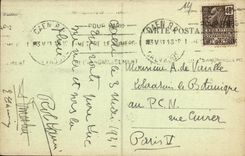 VINTAGE POSTCARD Caen Abbey with the Men