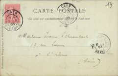 VINTAGE POSTCARD Caen Old Town hall