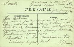 Monumento de Caen de la POSTAL de la VENDIMIA de los ninos del Apple brandy y del bulevar