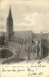 CPA Caen L Eglise Saint Pierre 