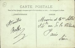 VINTAGE POSTCARD Caen L School of Berteaux Swimming