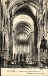 VINTAGE POSTCARD Interior Caen of Etienne Saint