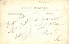 VINTAGE POSTCARD Caen Law courts Tram