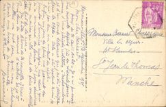 VINTAGE POSTCARD Caen the Tower Roy and the Bell tower of Saint Pierre