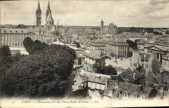 CPA Caen Panorama Pris du Vieux Saint Etienne