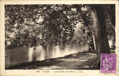 VINTAGE POSTCARD Caen the Edges of L Decorates