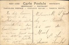 VINTAGE POSTCARD Caen Old Hotel of Valois