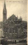 VINTAGE POSTCARD Caen L Church Saint Pierre