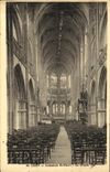 VINTAGE POSTCARD Caen Cathedral St Pierre the Great Nave