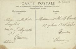 VINTAGE POSTCARD Caen Old Hotel De Valois Or D Ecoville Attic windows and Campaniles