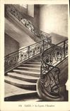 VINTAGE POSTCARD Caen the College L Staircase