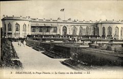 CPA Deauville La Plage Fleurie Le Casino Vu des Jardins 