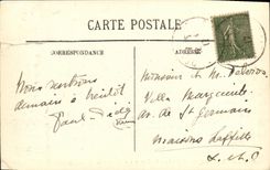 VINTAGE POSTCARD Deauville Normandy Hotel Court and the well