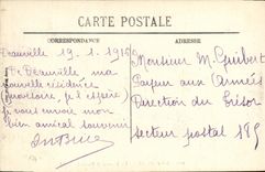 VINTAGE POSTCARD Deauville the Terrace and Trouville