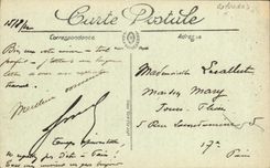 VINTAGE POSTCARD Deauville the Terrace and Trouville