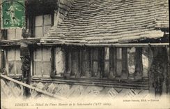 VINTAGE POSTCARD Lisieux Detail of the Old Manor of the Salamander