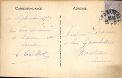 VINTAGE POSTCARD Lisieux Interieur Of the Manor of the Salamander First stages