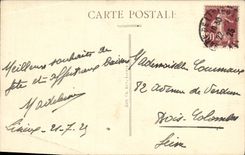 VINTAGE POSTCARD Lisieux L Church St Jacques