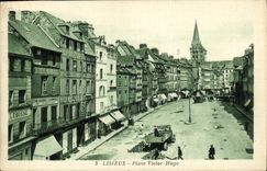 VINTAGE POSTCARD Lisieux Places Victor Hugo