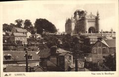 VINTAGE POSTCARD Lisieux Seen Towards the Basilica